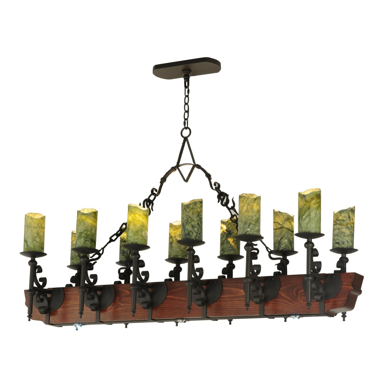 Candle chandelier - Seren Grove for dining room view 1