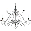 Candle chandelier - Kaia Bloom for dining room view 1