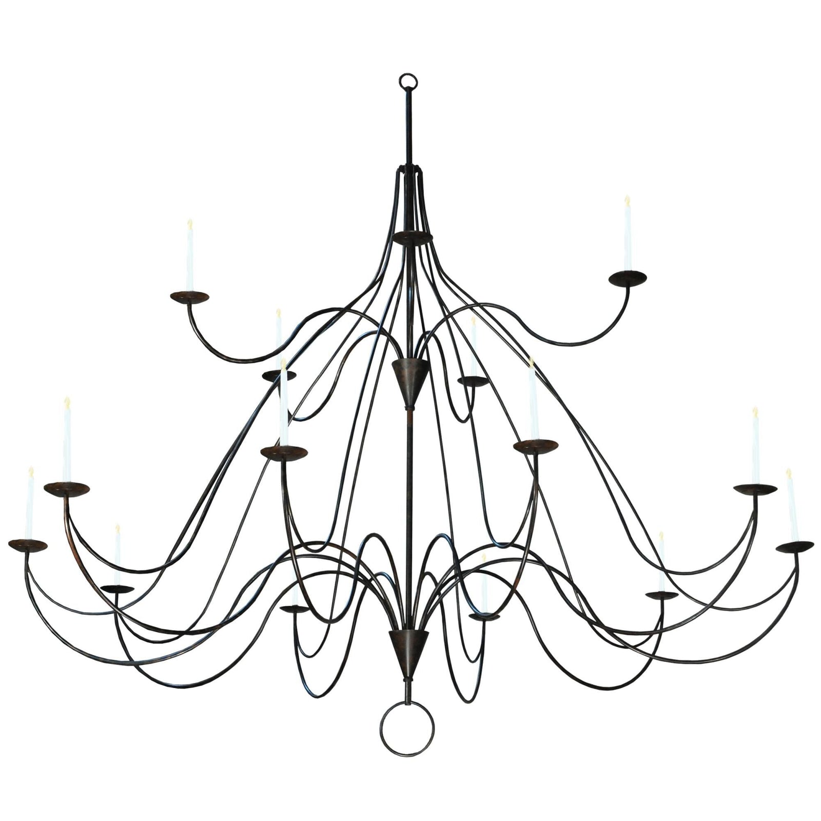 Candle chandelier - Kaia Bloom for dining room view 1