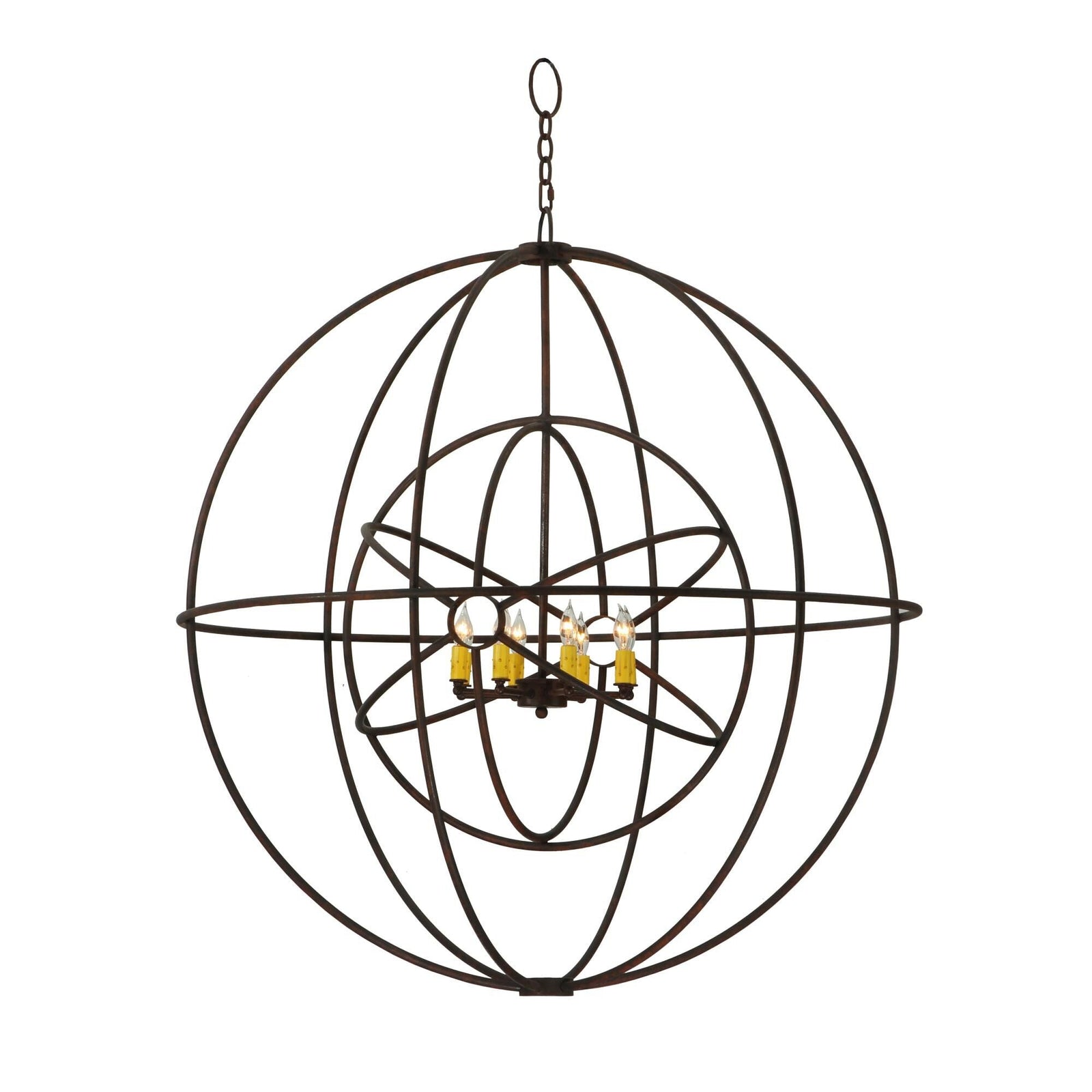 Candle chandelier - Una Halo for dining room view 1