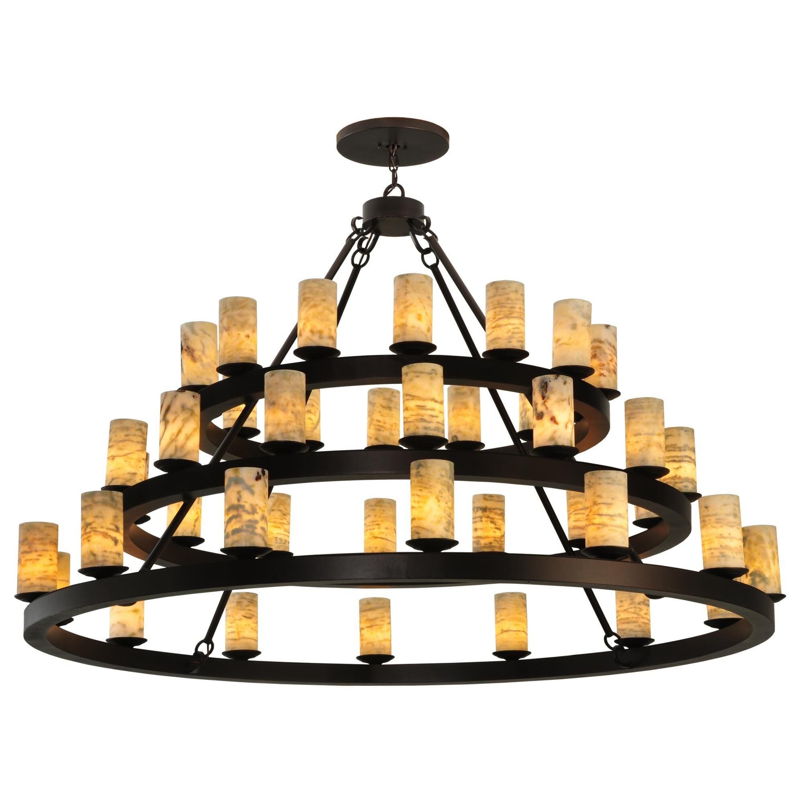 Linear chandelier - Arden Stone for dining room view 1