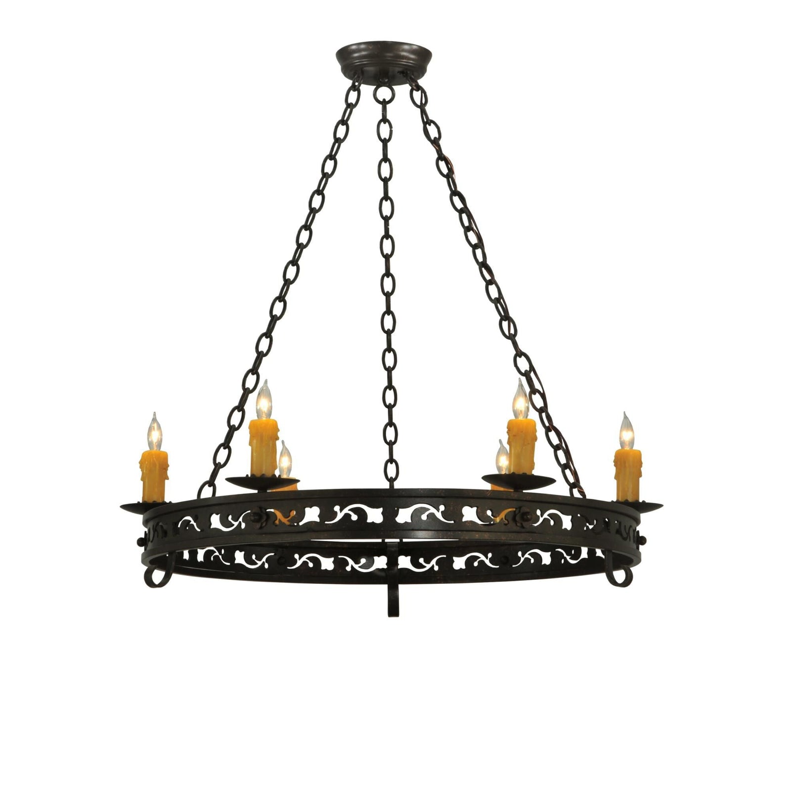 Candle chandelier - Yule Bloom for dining room view 1