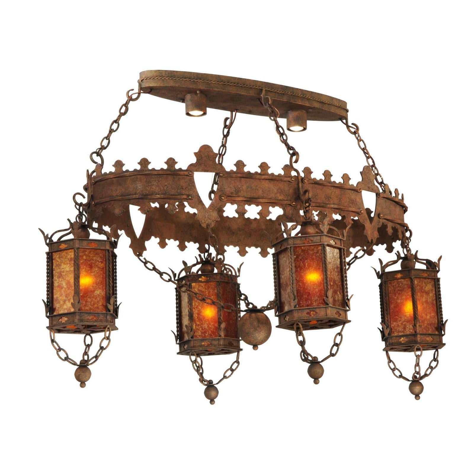 4-Light 58 in. Chandelier - Liora Stone for dining room view 1