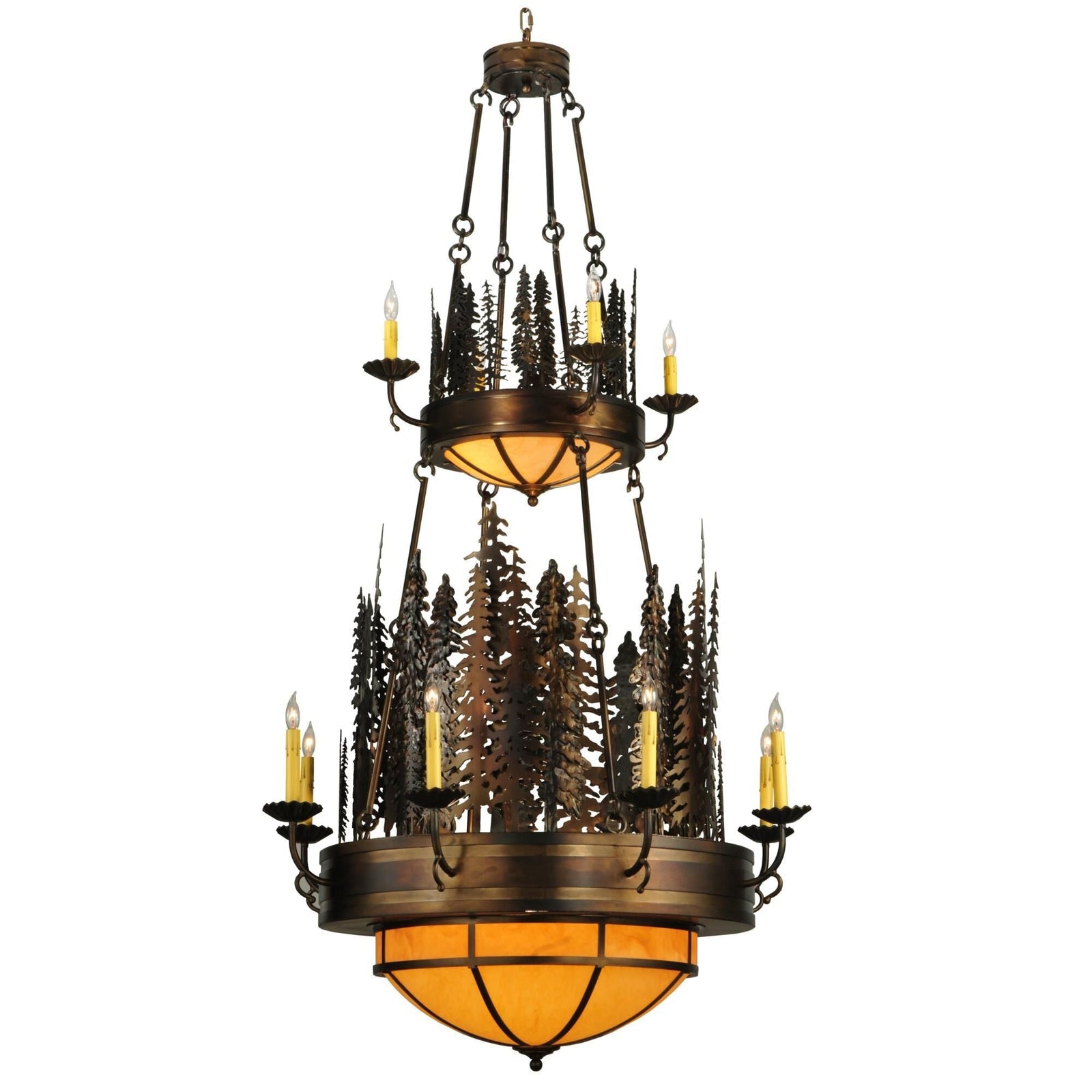 Candle chandelier - Greer Bloom for dining room view 1