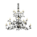 Wood Candle chandelier - Dune Grove for dining room view 1