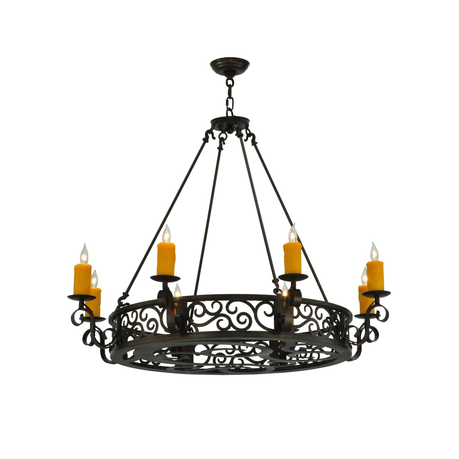 Candle chandelier - Flora Halo for dining room view 1