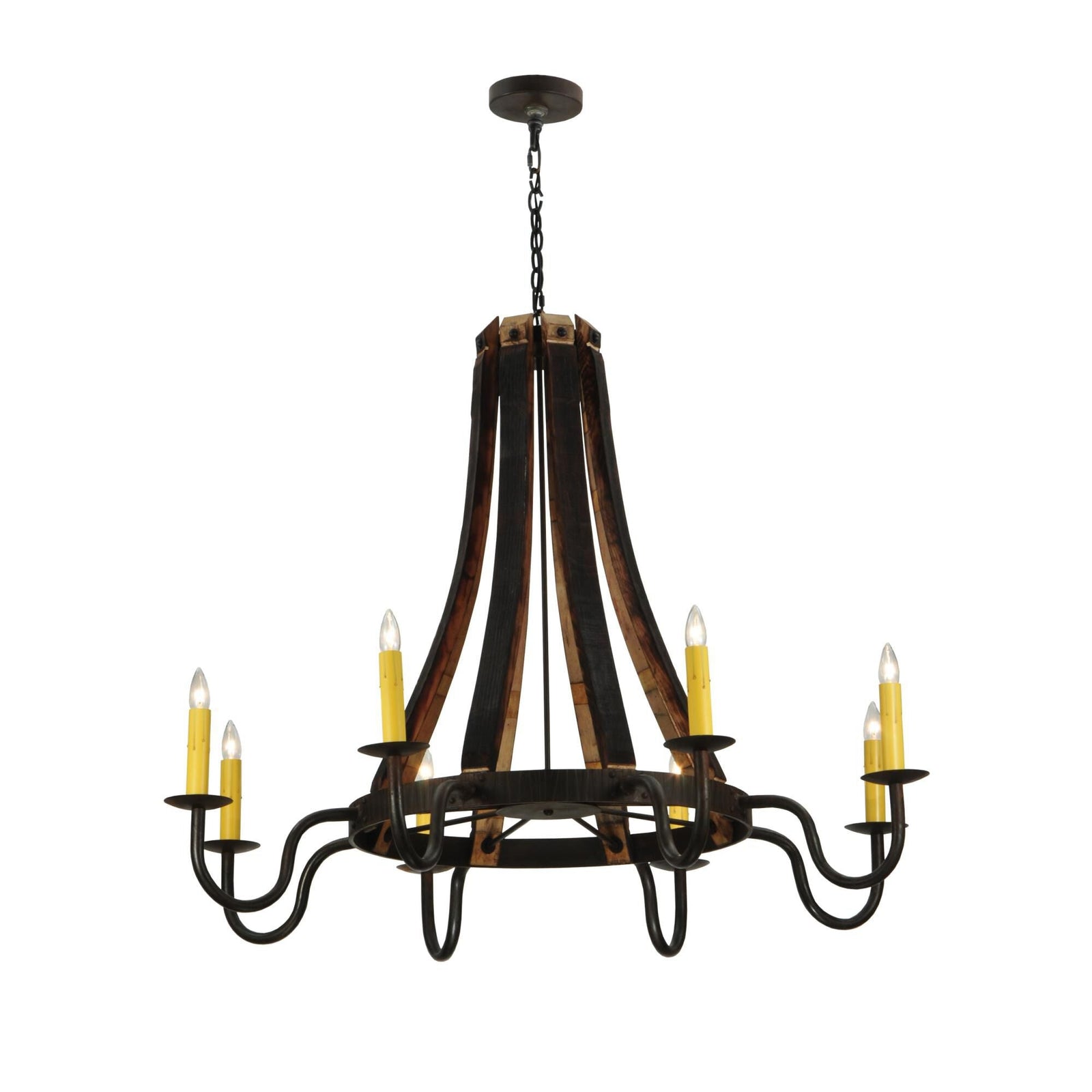 8-Light 50 in. Chandelier - Ansel Luxe for dining room view 1