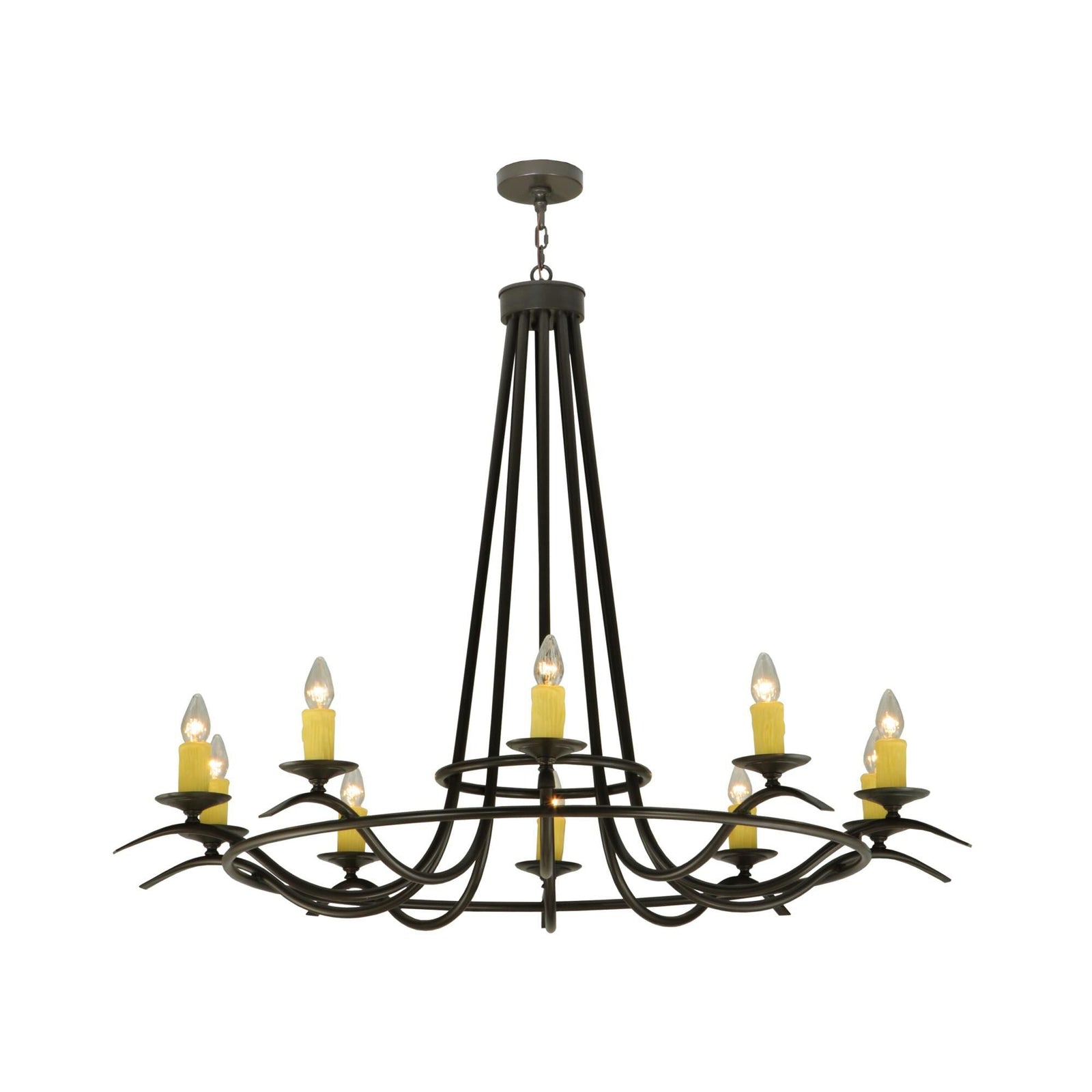 10-Light 58 in. Chandelier - Zora Grove for dining room view 1