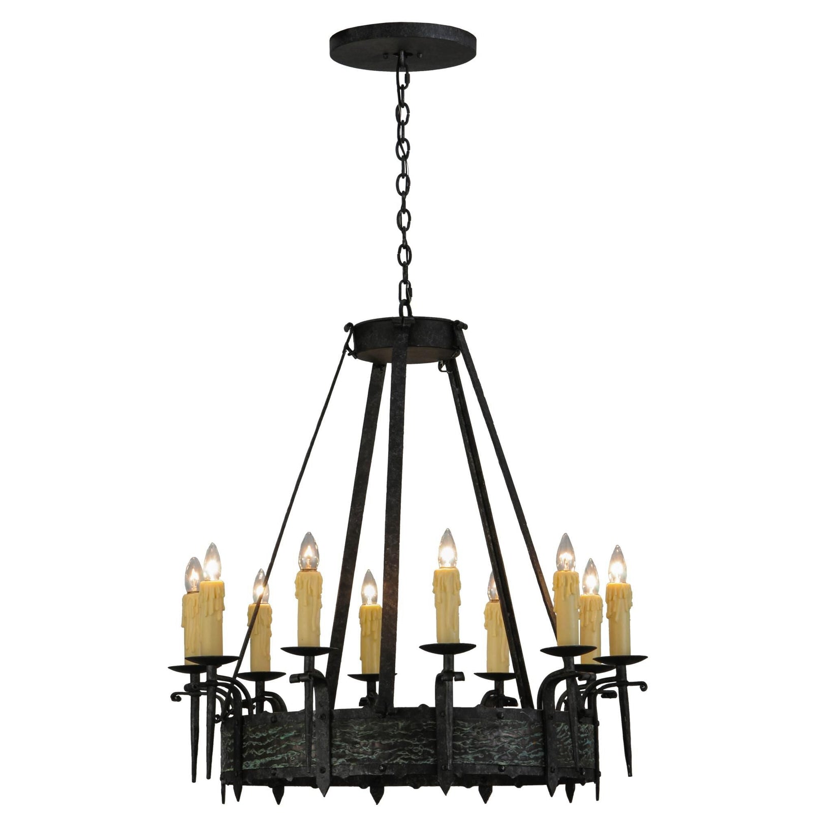 10-Light 36 in. Chandelier - Yule Luxe for dining room view 1