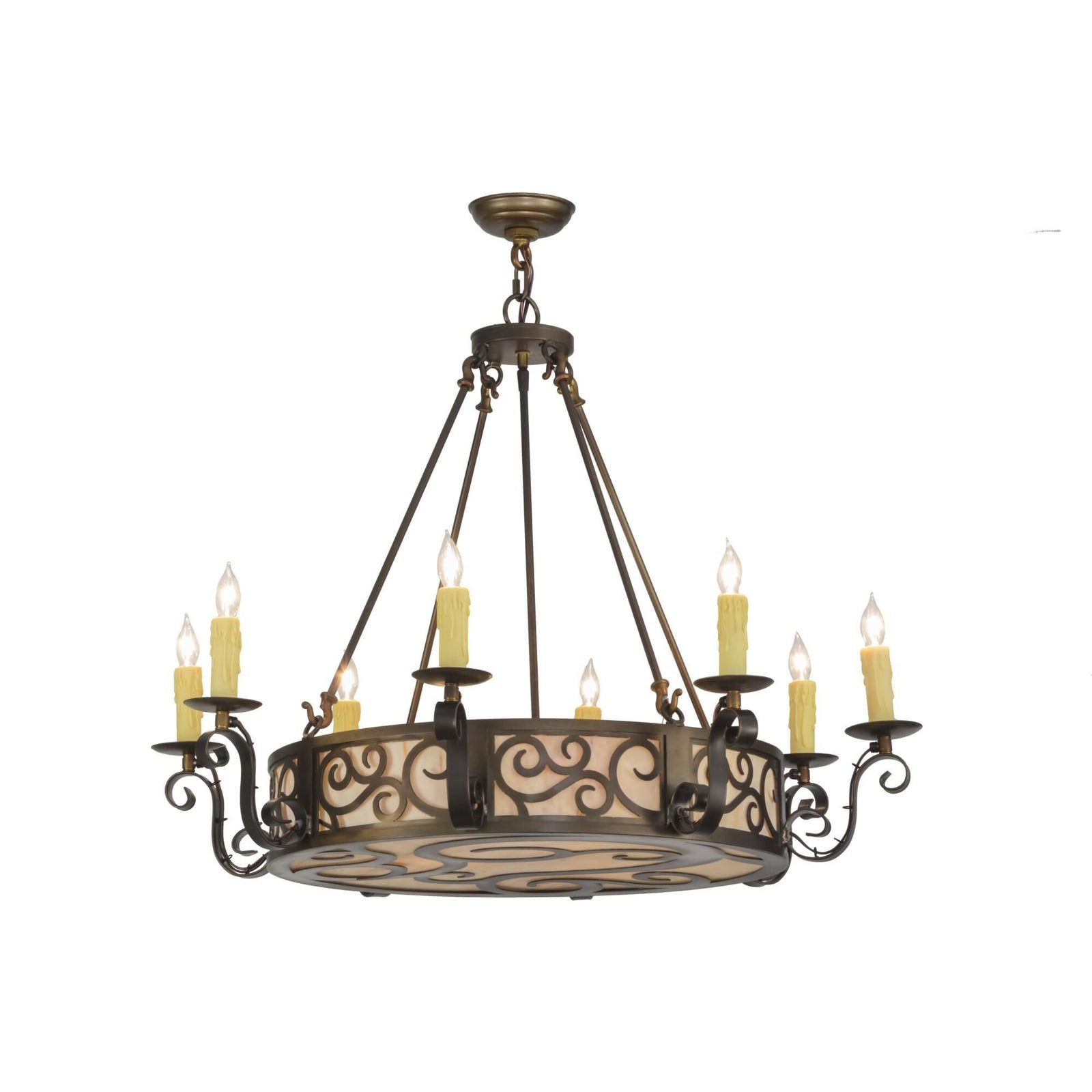 3-Light 36 in. Chandelier - Pavia Luxe for dining room view 1