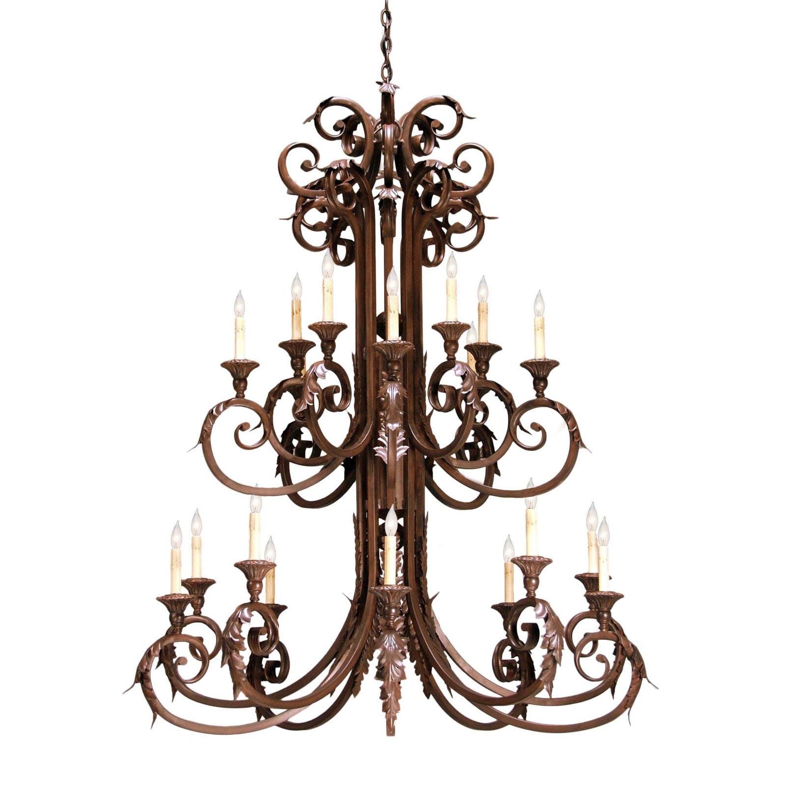 Candle chandelier - Selene Stone for dining room view 1