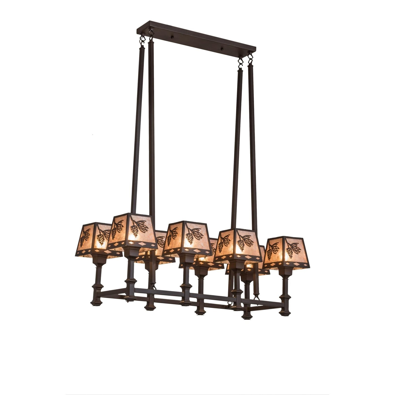 8-Light 38 in. Chandelier - Viola Cove for dining room view 1