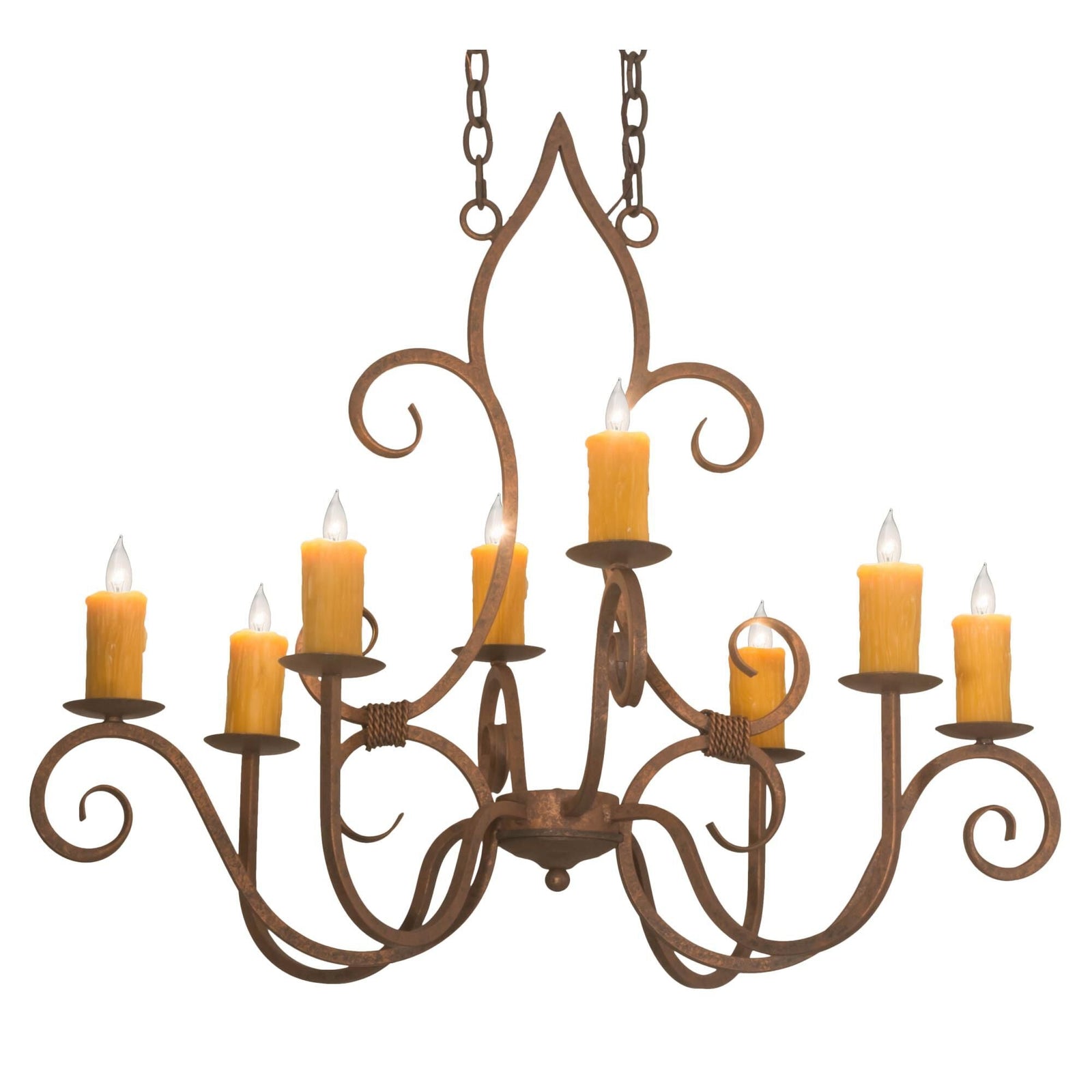 8-Light 36 in. Chandelier - Elara Cove for dining room view 1