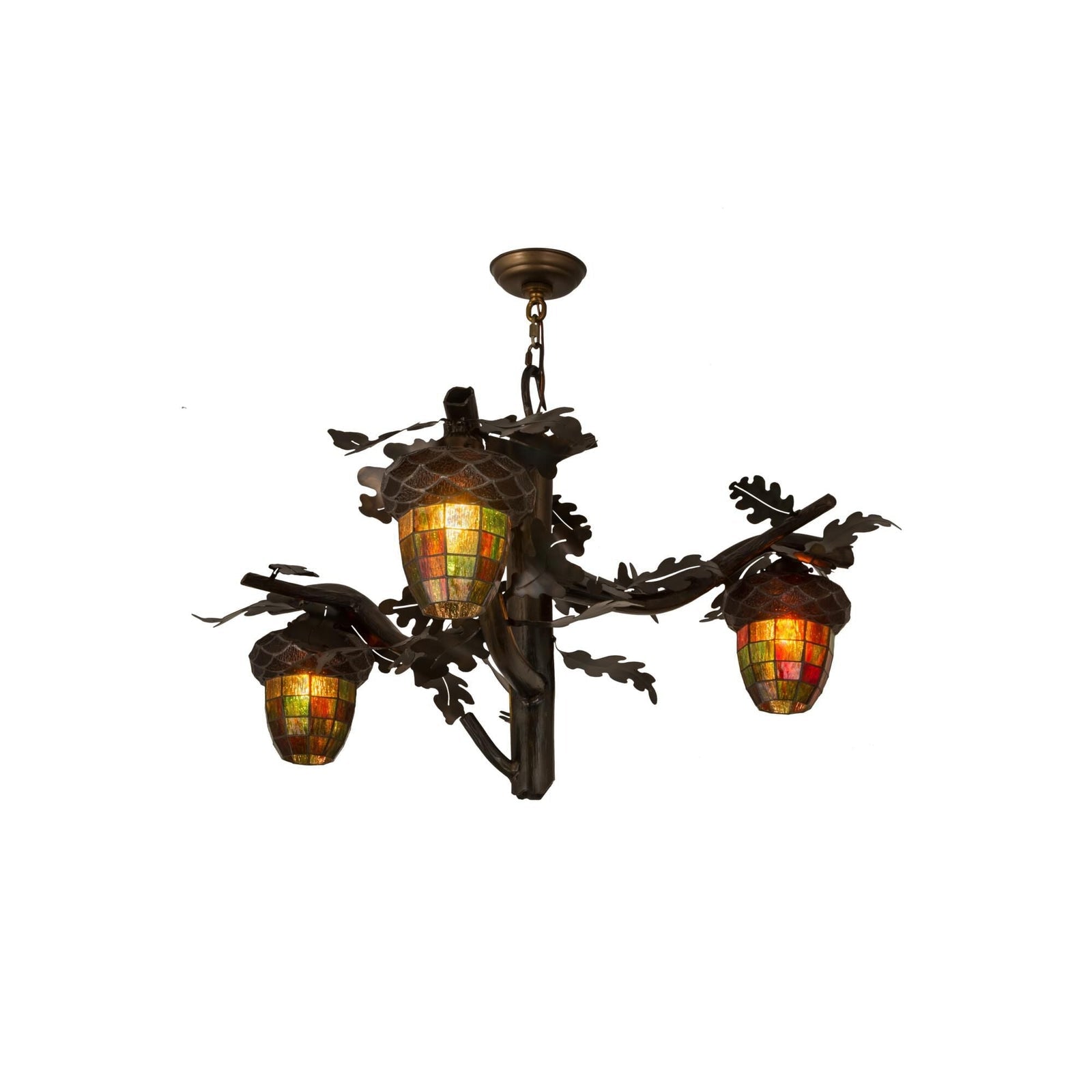 3-Light 40 in. Chandelier - Aurelia Stone for dining room view 1