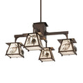 4-Light 40 in. Chandelier - Rhea Loom for dining room view 1