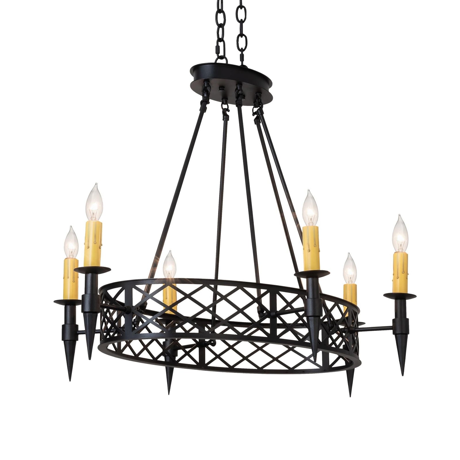 6-Light 42 in. Chandelier - Yule Ridge for dining room view 1