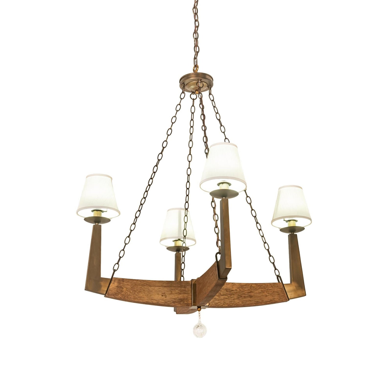 12-Light 42 in. LED Chandelier - Livia Loom for dining room view 1