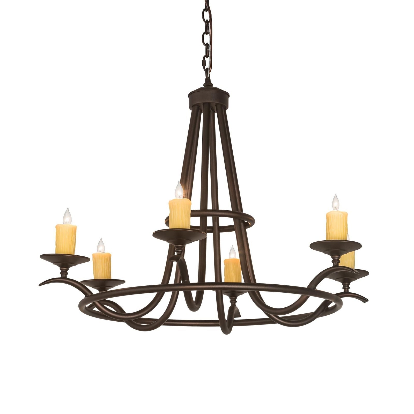 Candle chandelier - Elara Halo for dining room view 1