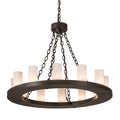 12-Light 36 in. Chandelier - Kestrel Loom for dining room view 1