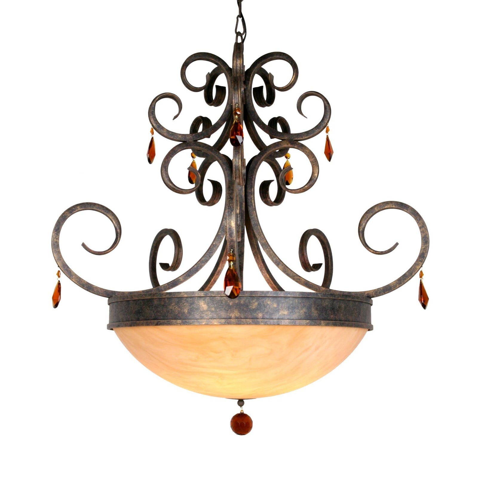 2-Light 36 in. Chandelier - Eden Loom for dining room view 1