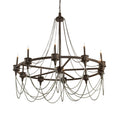 Candle chandelier - Isla Ridge for dining room view 1
