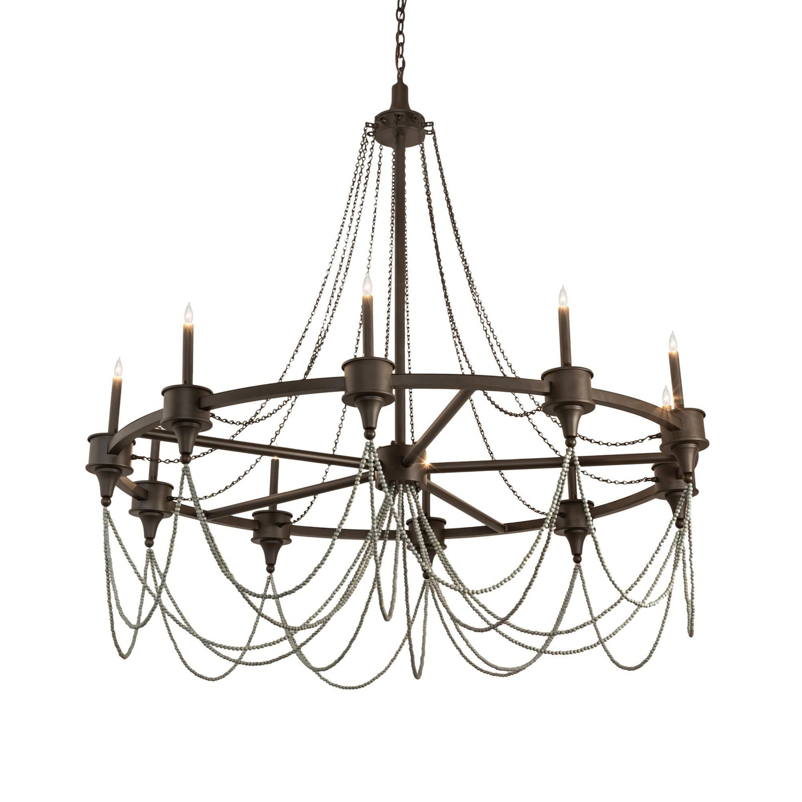 Candle chandelier - Isla Ridge for dining room view 1