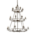 Candle chandelier - Marlow Loom for dining room view 1