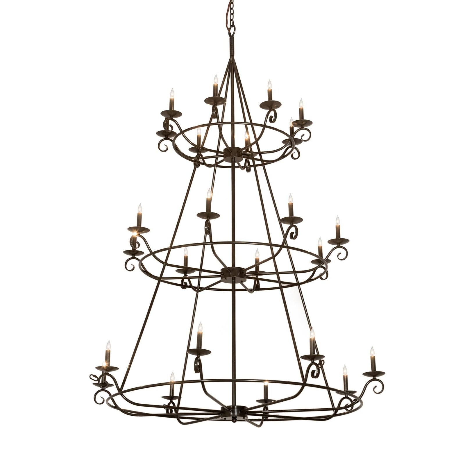 Candle chandelier - Marlow Loom for dining room view 1