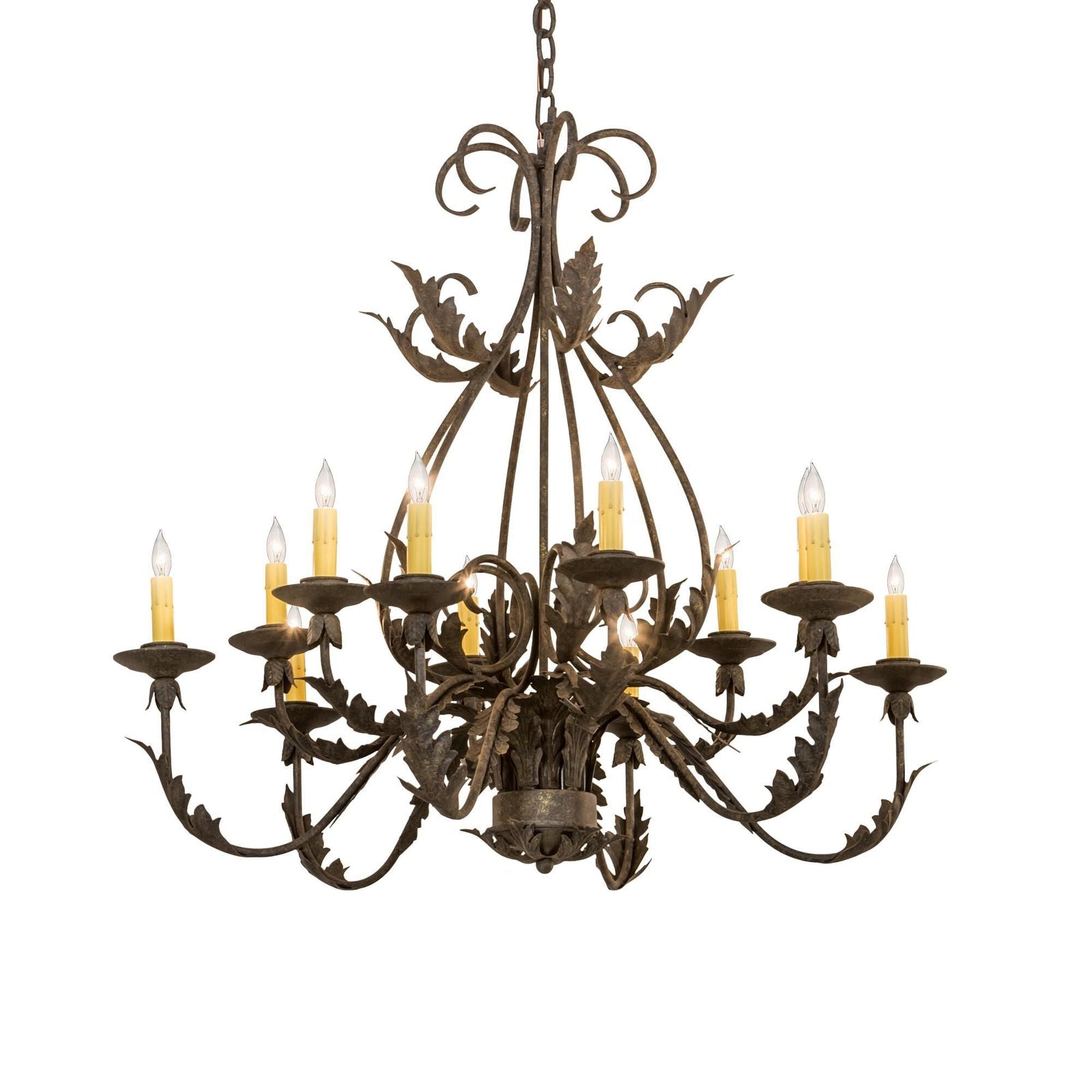 Candle chandelier - Iris Halo for dining room view 1