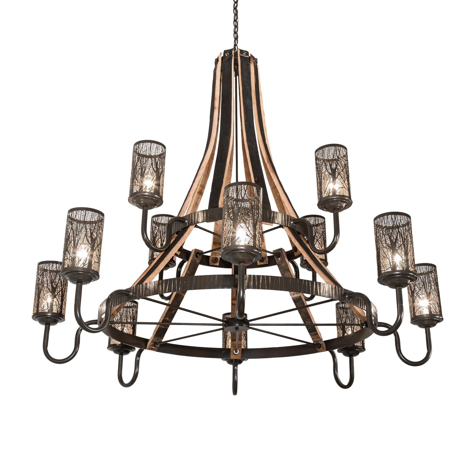 3-Light 65 in. Chandelier - Kestrel Ridge for dining room view 1