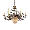 Wood chandelier - Wren Ridge for dining room view 1