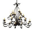 Candle chandelier - Seren Bloom for dining room view 1