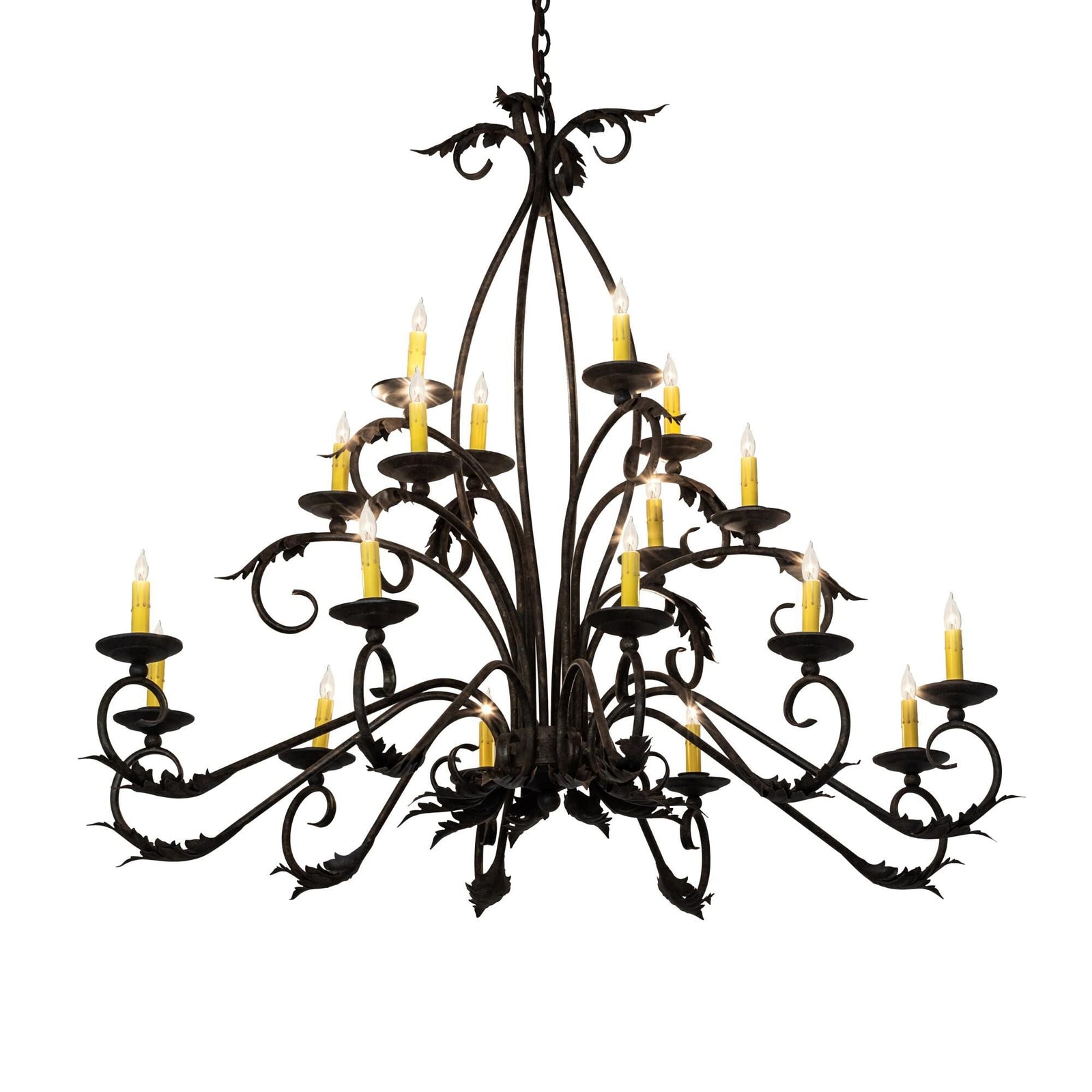 Candle chandelier - Seren Bloom for dining room view 1