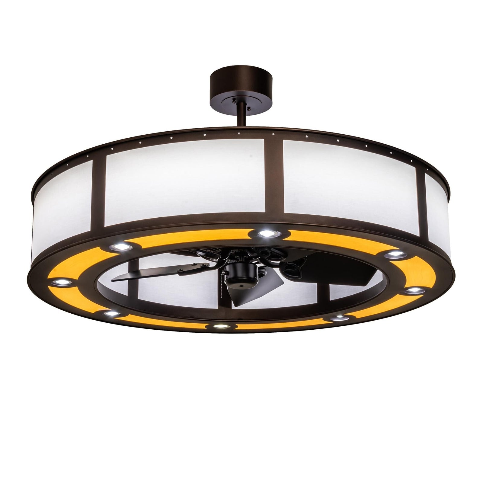 8-Light 45 in. LED Chandelier - Celia Loom for dining room view 1