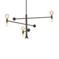 5-Light 48 in. Chandelier - Noor Halo for dining room view 1