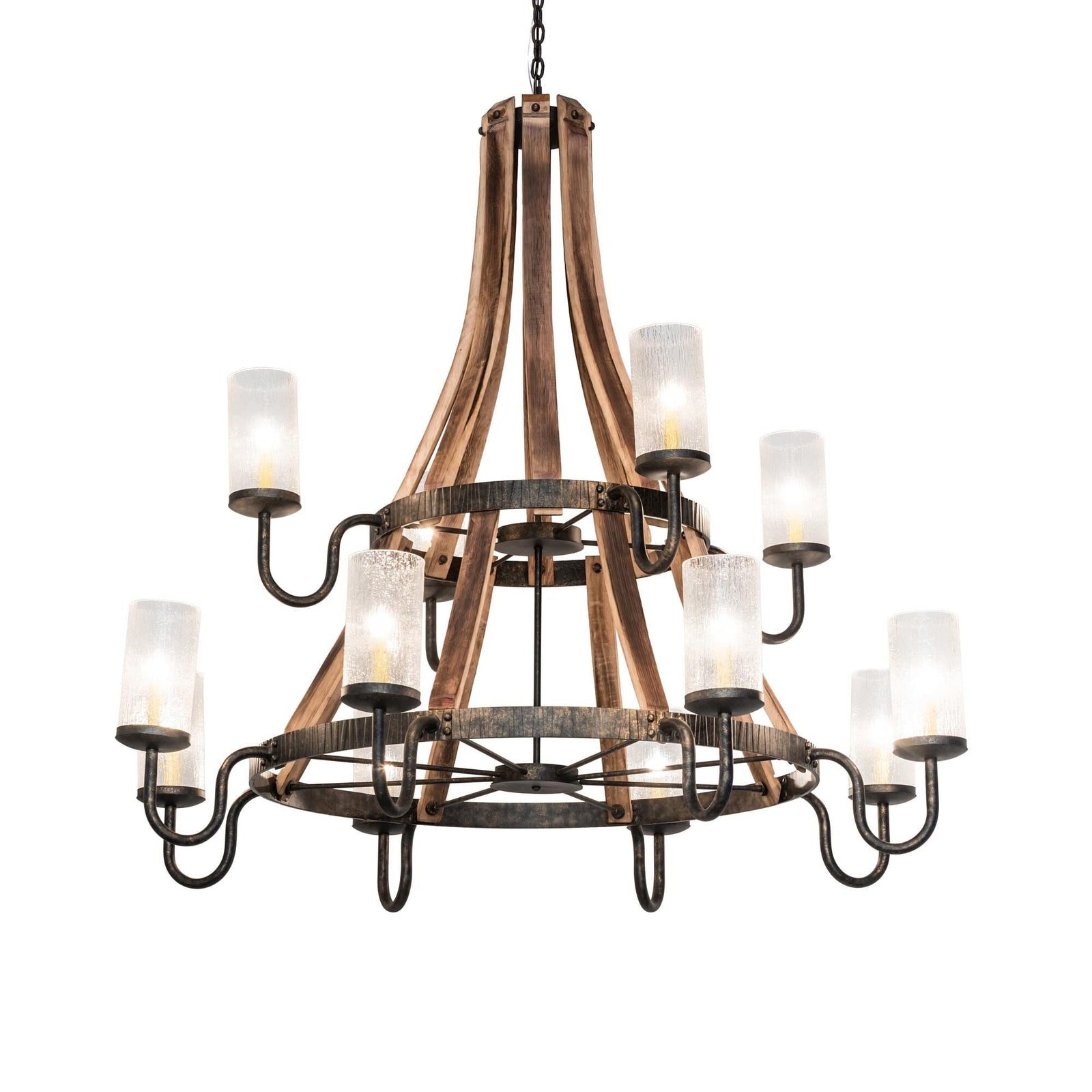 Candle chandelier - Dorian Halo for dining room view 1