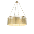 8-Light 48 in. Chandelier - Zinnia Halo for dining room view 1