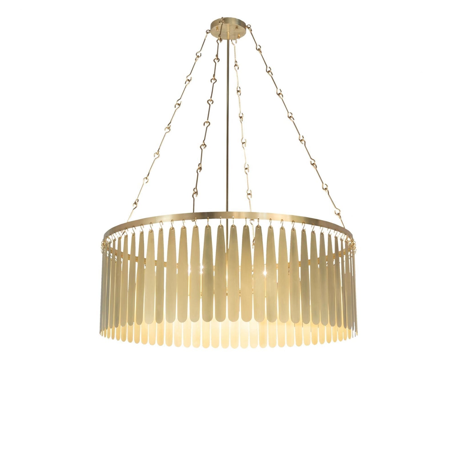 8-Light 48 in. Chandelier - Zinnia Halo for dining room view 1