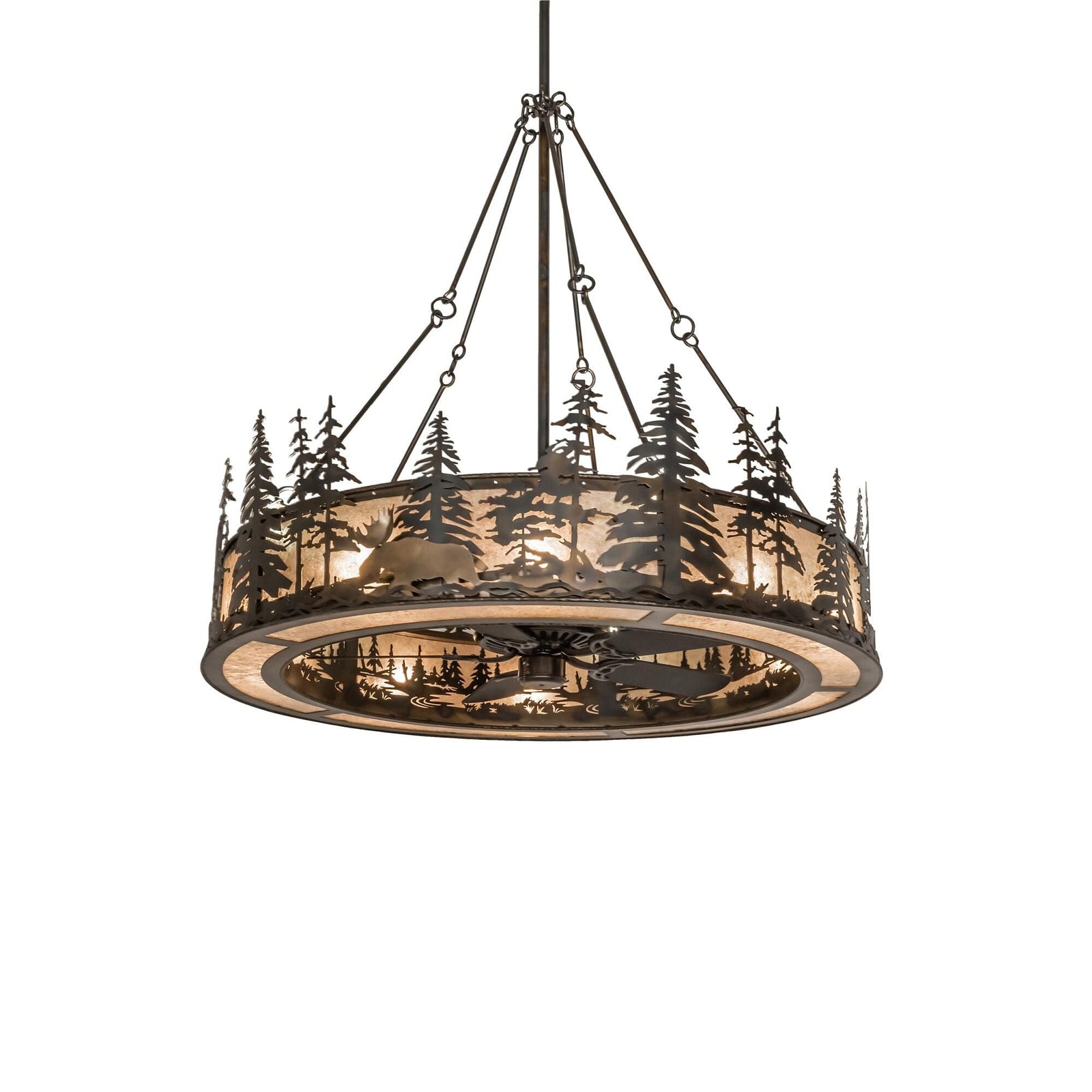 3-Light 55 in. Chandelier - Solene Cove for dining room view 1