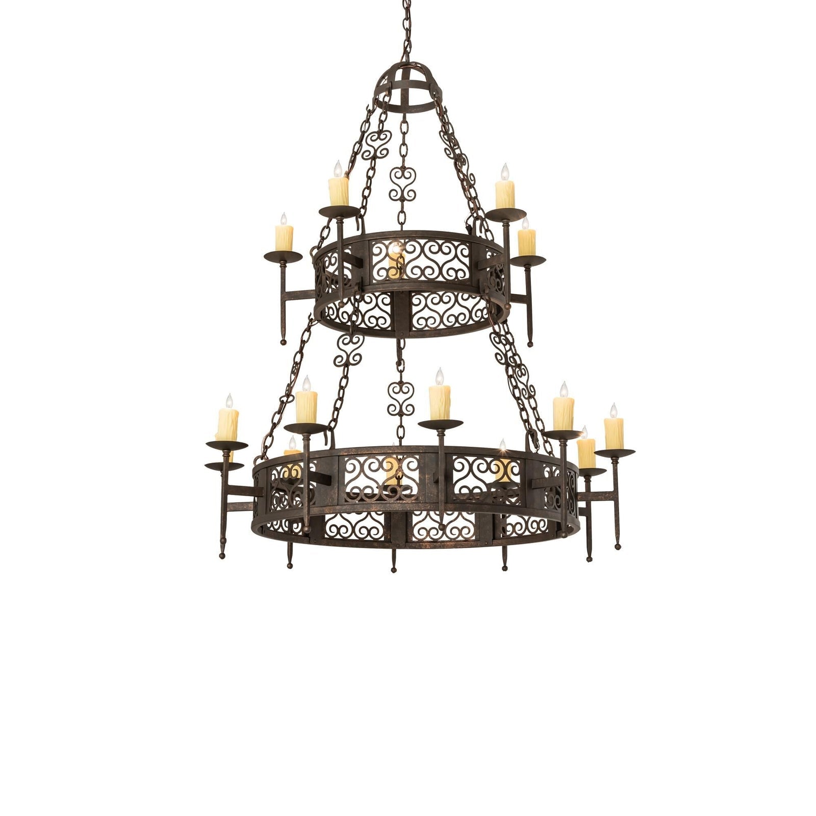 Candle chandelier - Ansel Halo for dining room view 1