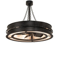 8-Light 44 in. Chandelier - Haven Halo for dining room view 1