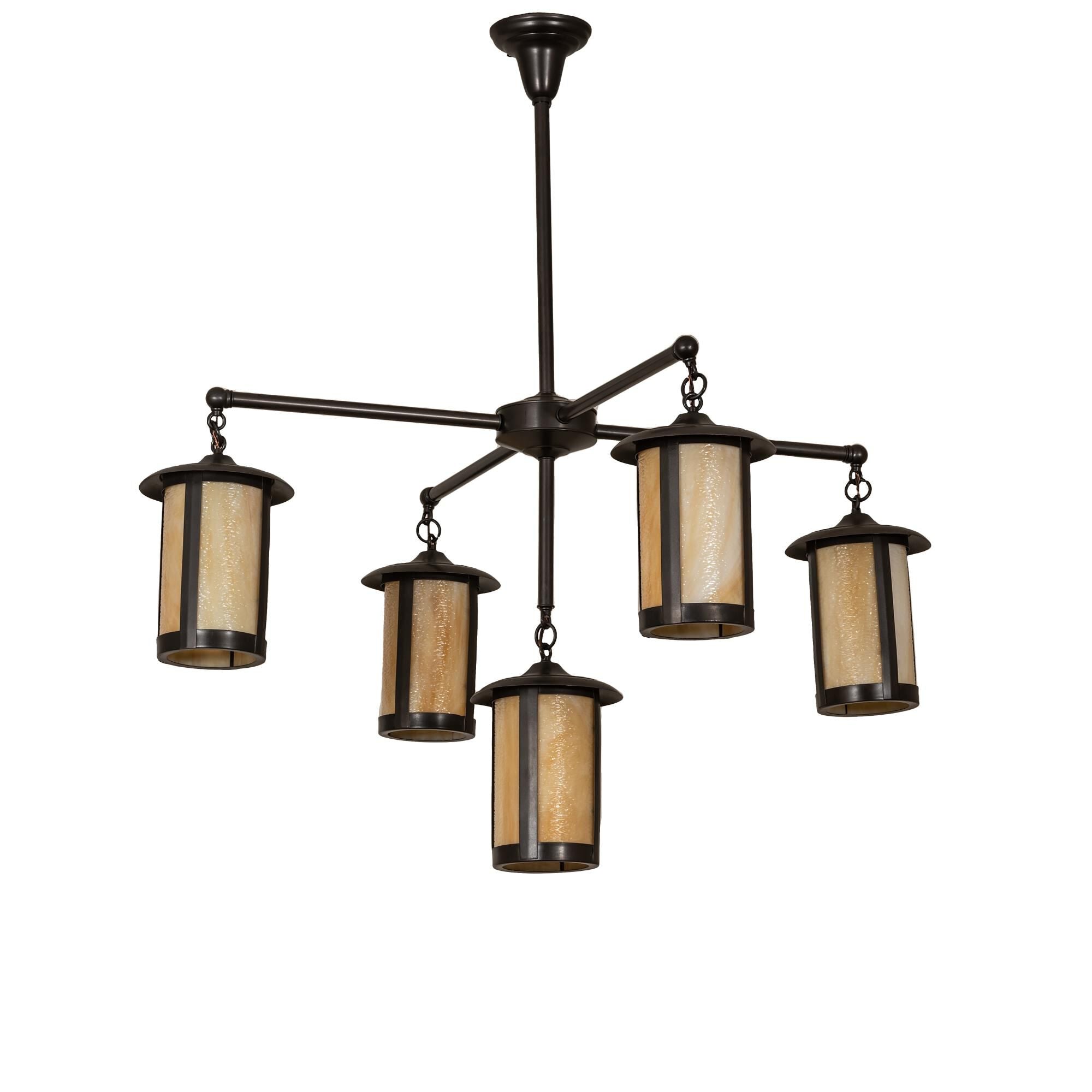 5-Light 42 in. Chandelier - Nola Stone for dining room view 8