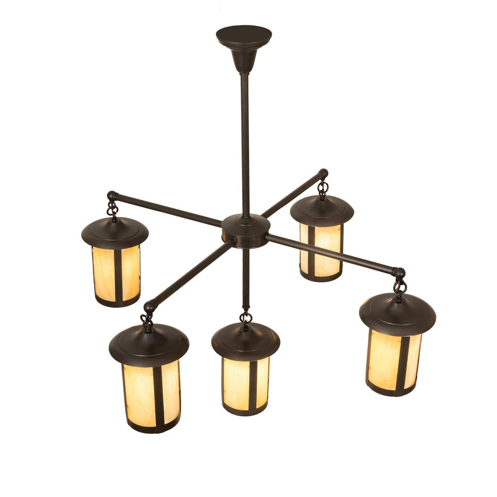 5-Light 42 in. Chandelier - Nola Stone for dining room view 2