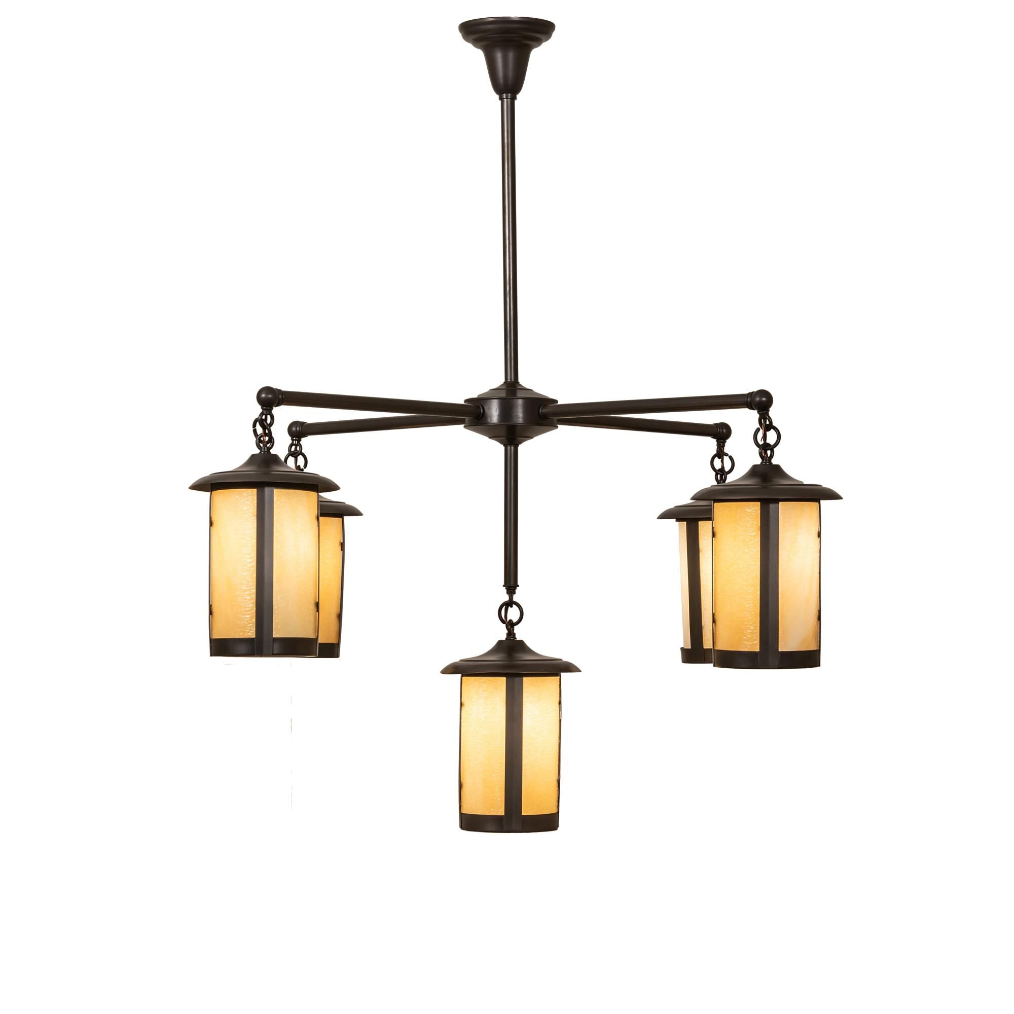 5-Light 42 in. Chandelier - Nola Stone for dining room view 3