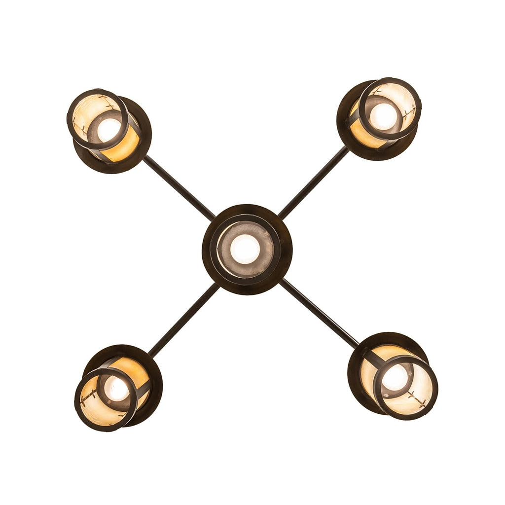 5-Light 42 in. Chandelier - Nola Stone for dining room view 5