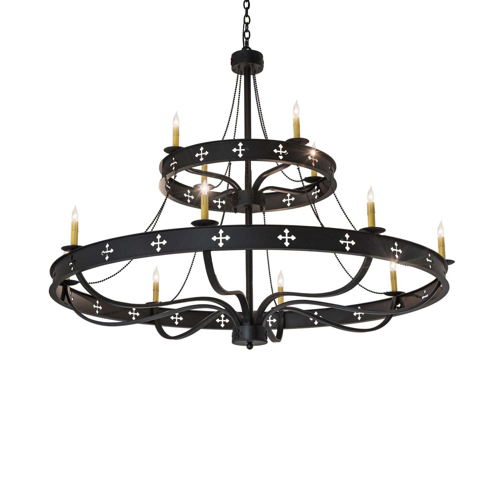 Candle chandelier - Gemma Loom for dining room view 1