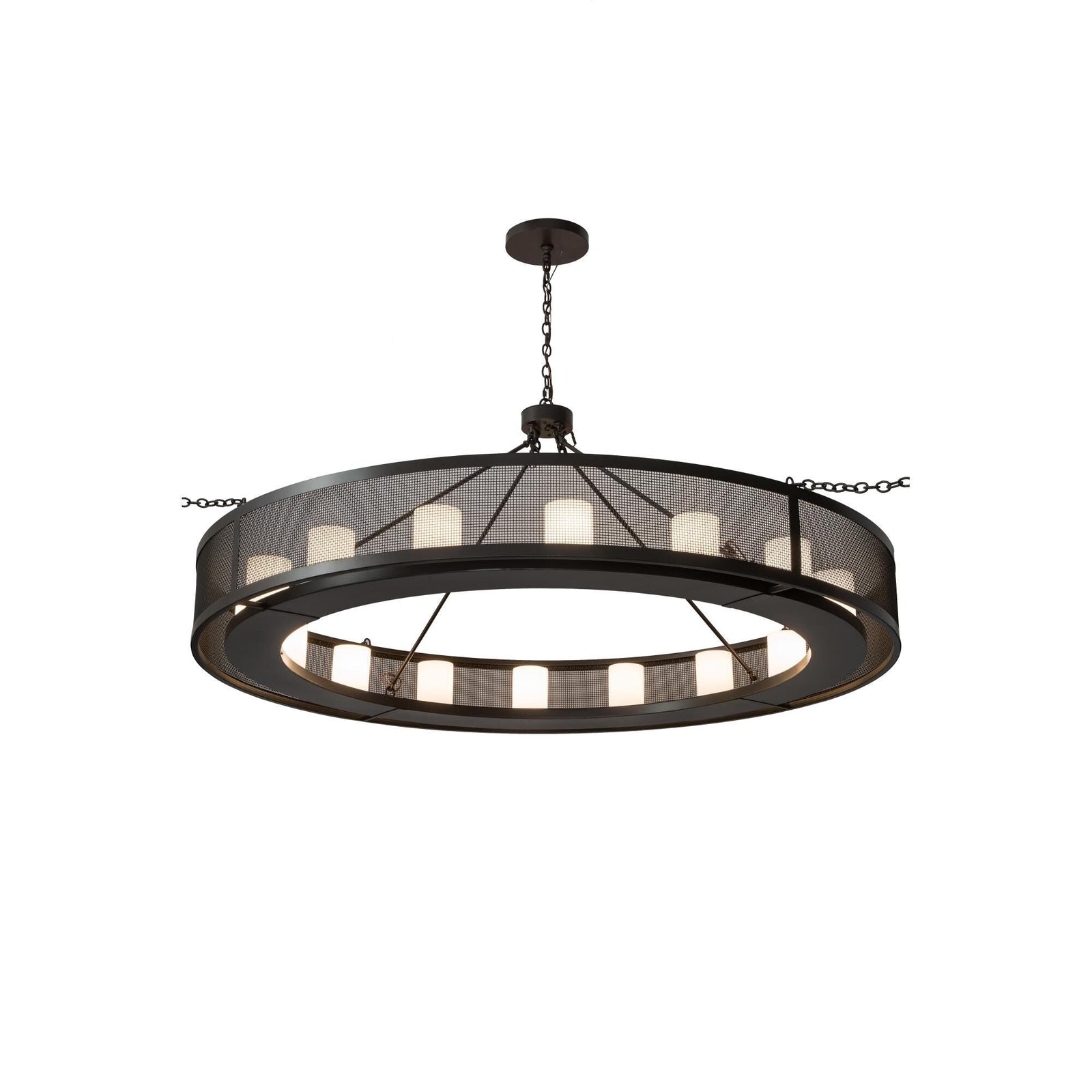 3-Light 78 in. Chandelier - Una Loom for dining room view 1