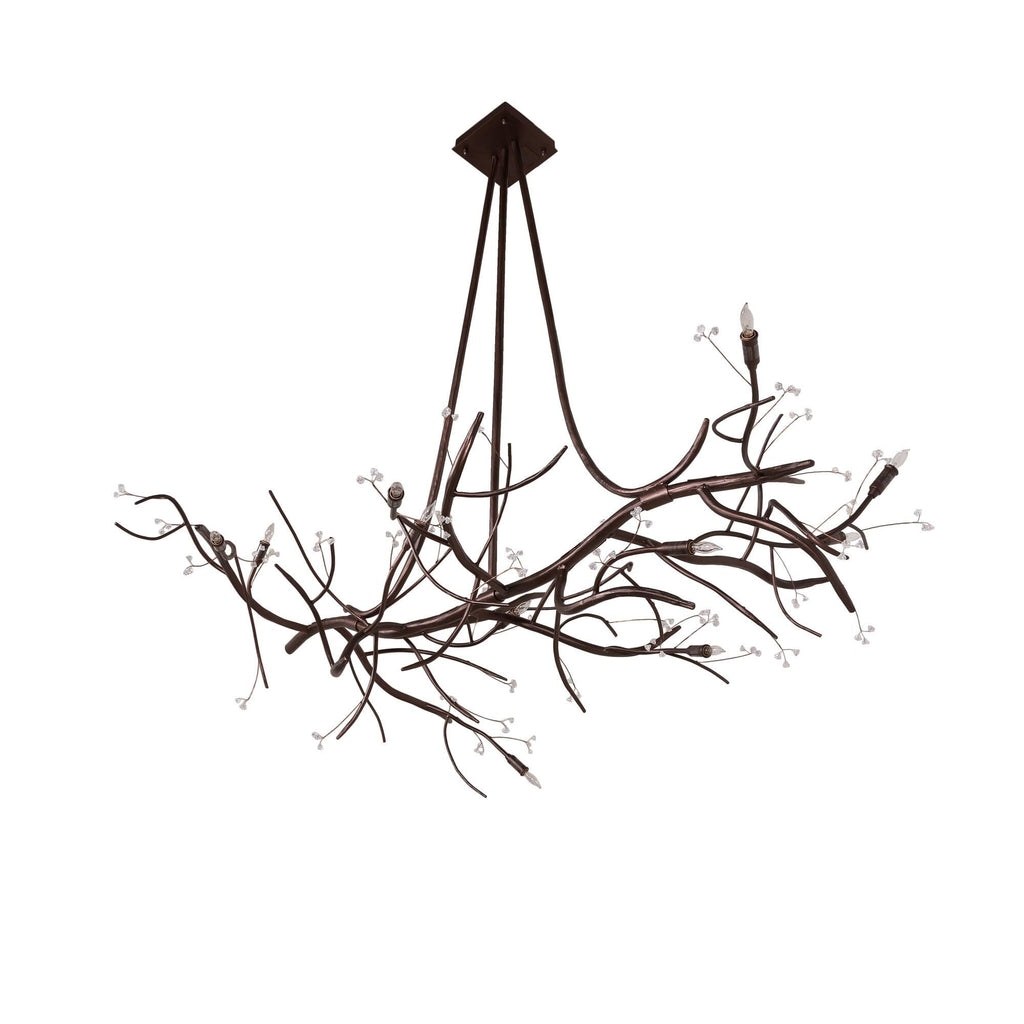 Candle chandelier - Viana Ridge for dining room view 2