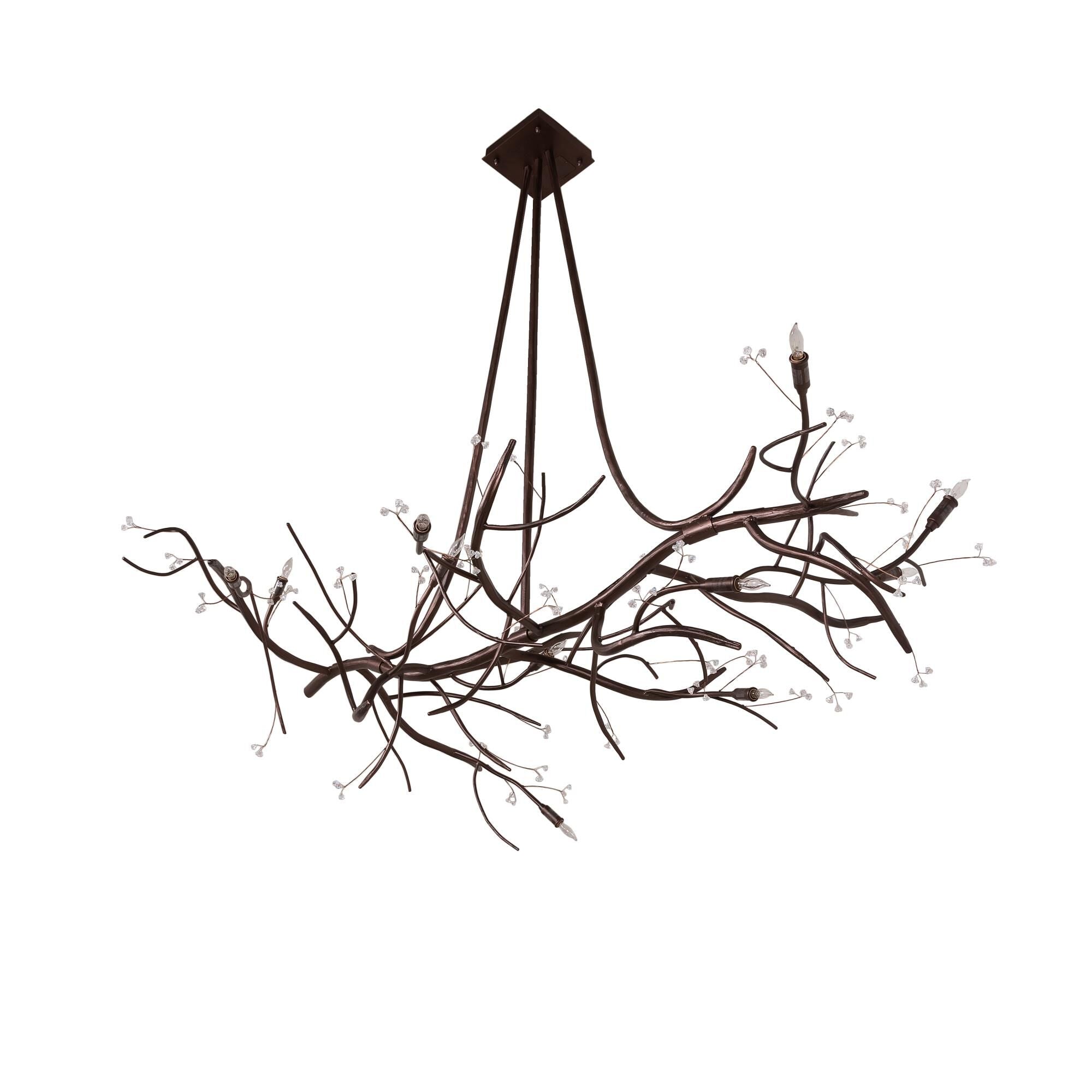 Candle chandelier - Viana Ridge for dining room view 2