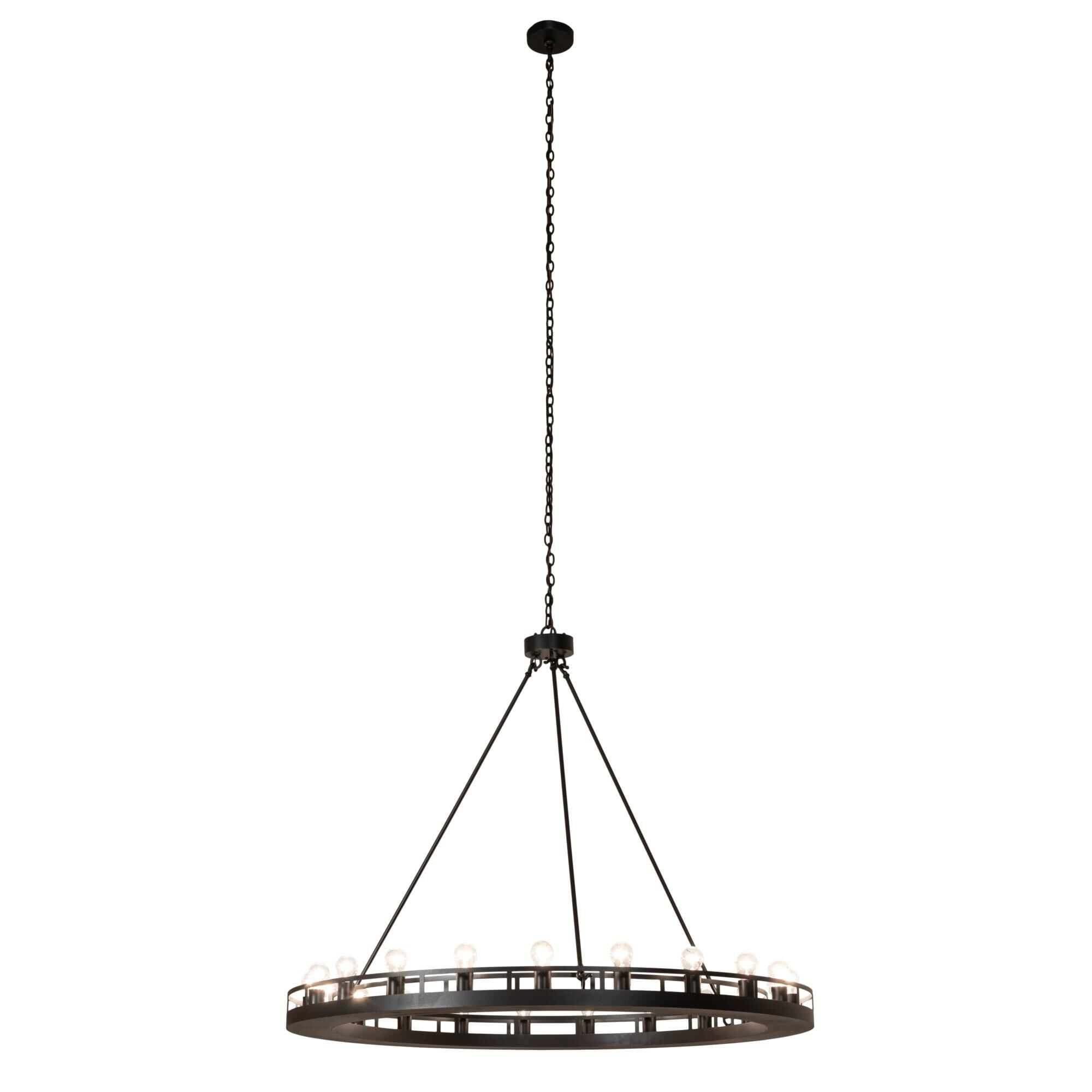 21-Light 60 in. Chandelier - Viana Bloom for dining room view 3